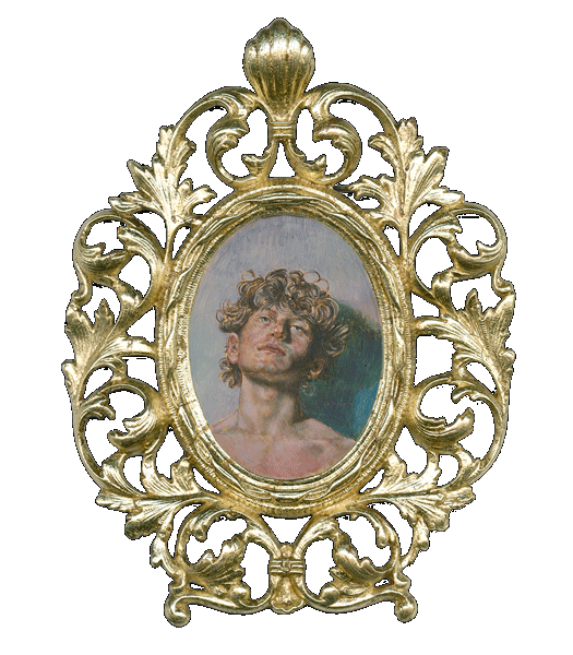 "William" - an oil painting on copper by British Fine Artist Tobias Keene