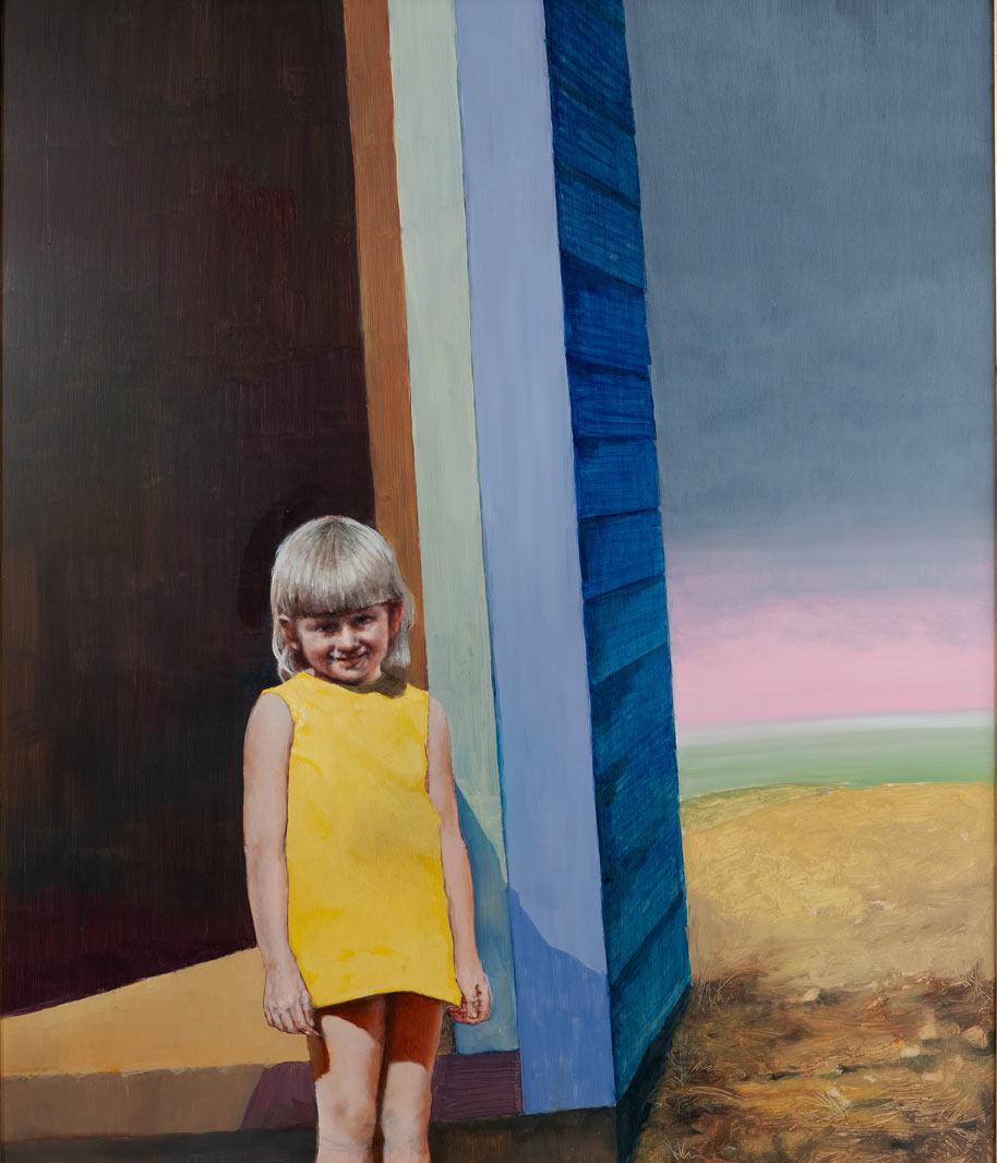 "Little Miss Sunshine" is an oil painting that is part of Tobias Keene's Memories from Childhood.