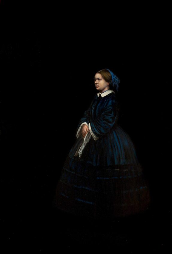 "Queen Victoria" is a large scale oil painting by Tobias Keene