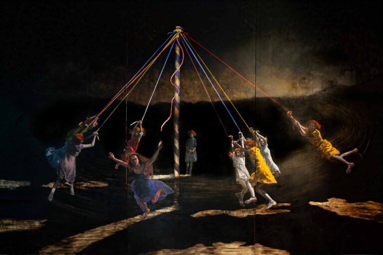 The Maypole - The Dance that Holds Us - an oil painting by Tobias Keene
