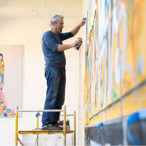 Tobias Keene in his Los Angeles Studio
